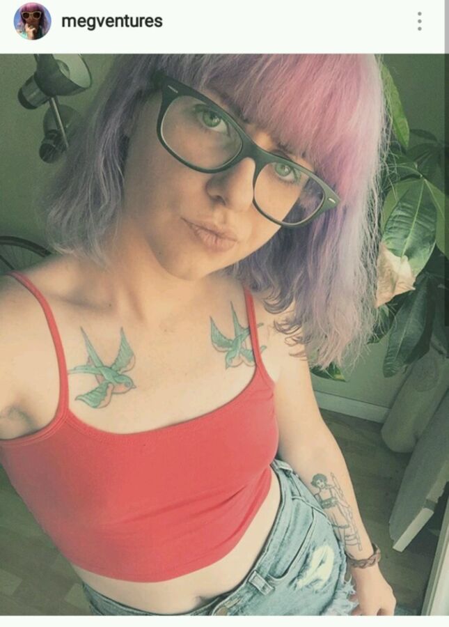 Free porn pics of Cute pretty emo NN Megan face to cum all over! Dyed colored hair 11 of 16 pics
