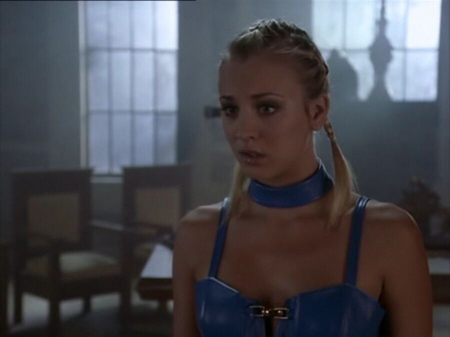 Free porn pics of Kaley Cuoco - Charmed Blue Leather 16 of 18 pics