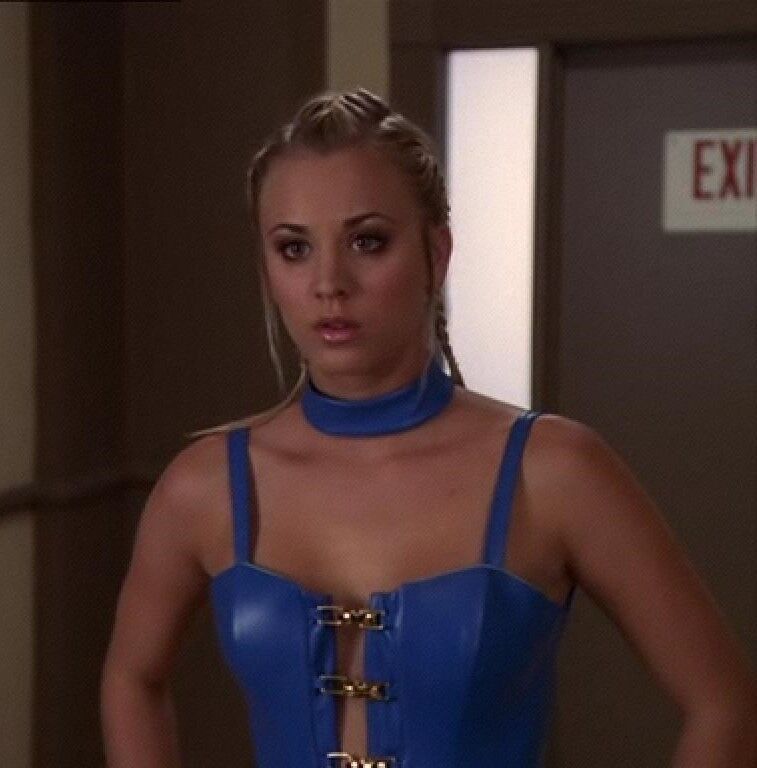 Free porn pics of Kaley Cuoco - Charmed Blue Leather 4 of 18 pics
