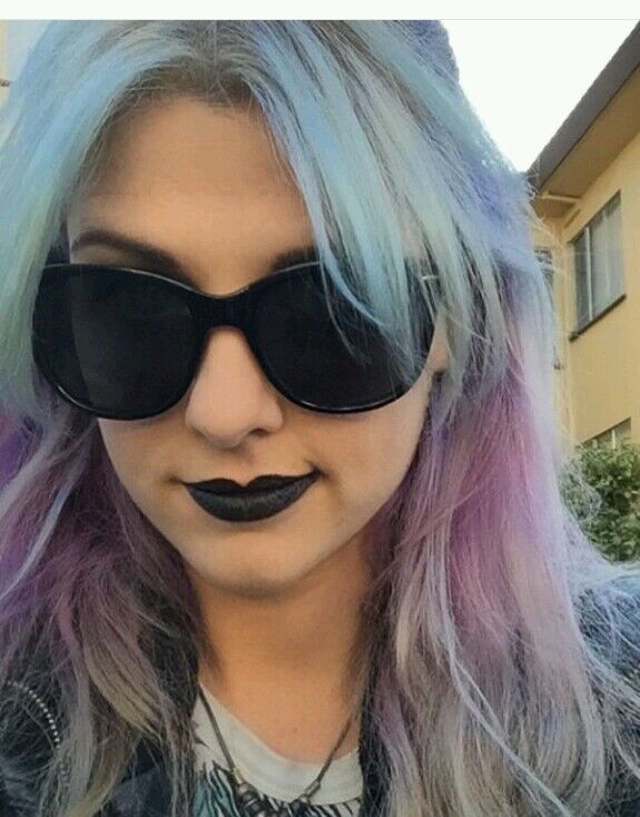 Free porn pics of Cute pretty emo NN Megan face to cum all over! Dyed colored hair 7 of 16 pics