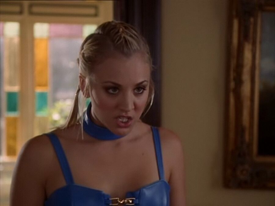 Free porn pics of Kaley Cuoco - Charmed Blue Leather 7 of 18 pics