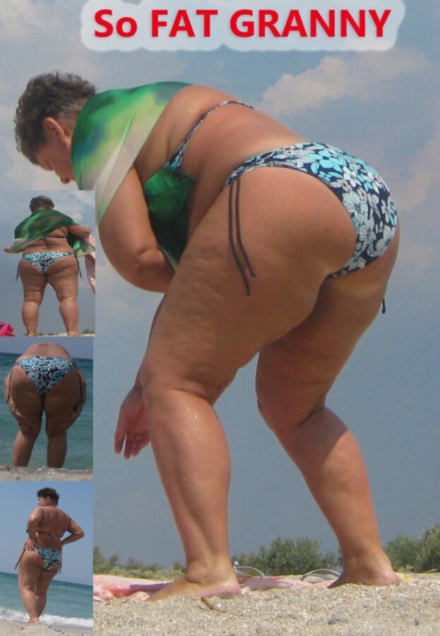 Free porn pics of SO FAT ASS GRANNY top candid 1 of 1 pics
