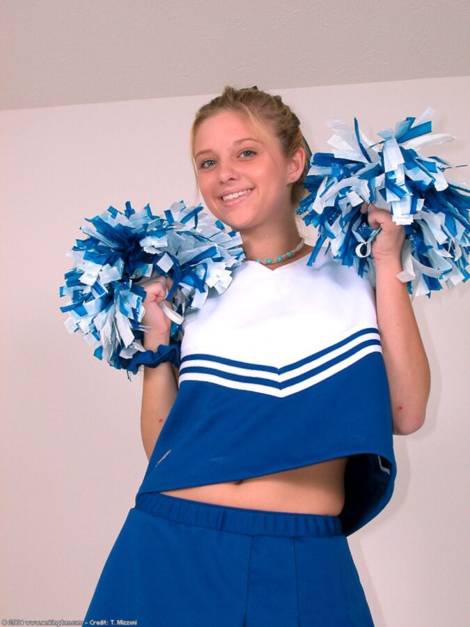Free porn pics of Amyamyamy blue cheerleader in socks 3 of 65 pics