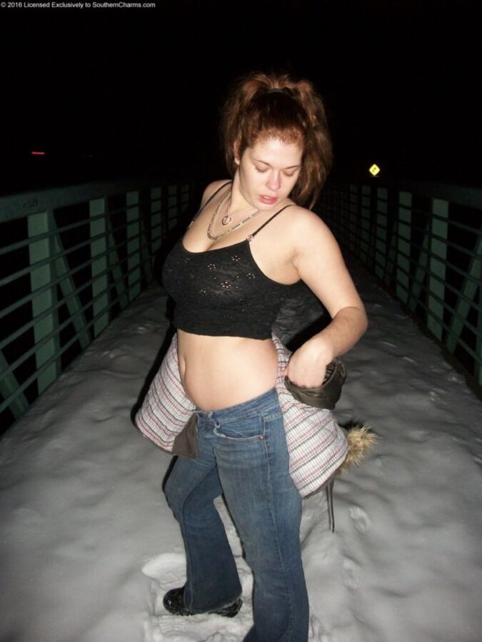 Free porn pics of Julie Hot in Snow 1 of 8 pics