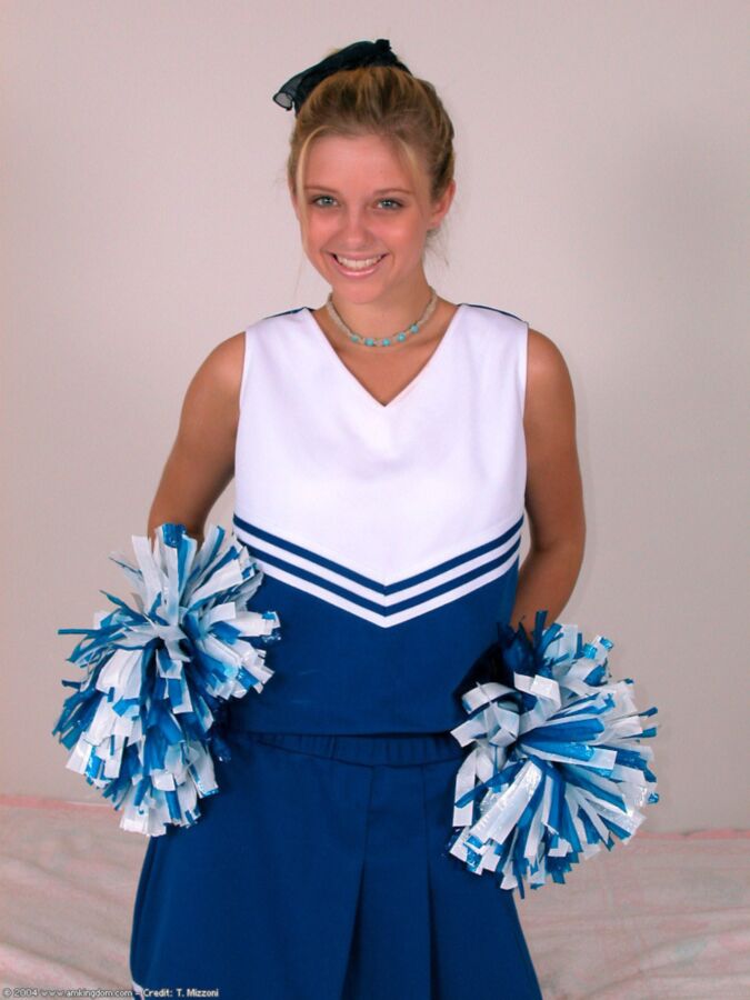 Free porn pics of Amyamyamy blue cheerleader in socks 1 of 65 pics
