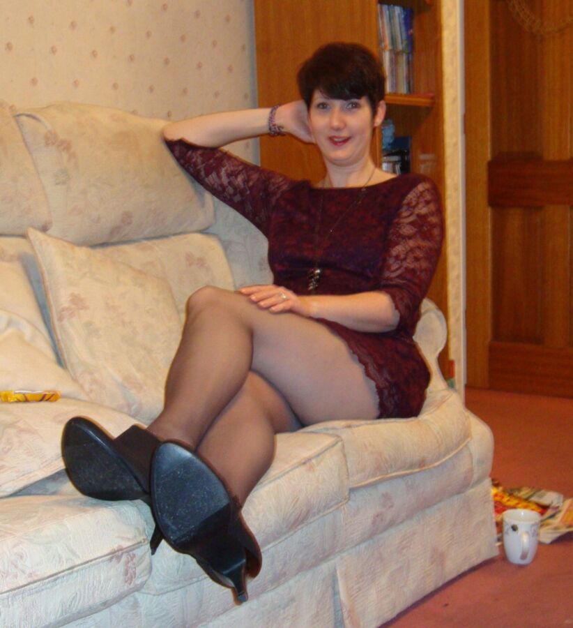Free porn pics of Fuck this Pantyhosed UK Wife 5 of 9 pics