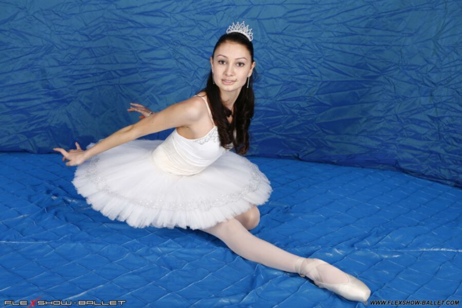 Free porn pics of Russian Ballerina Elya in White Tutu 12 of 19 pics