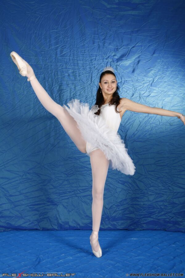 Free porn pics of Russian Ballerina Elya in White Tutu 15 of 19 pics