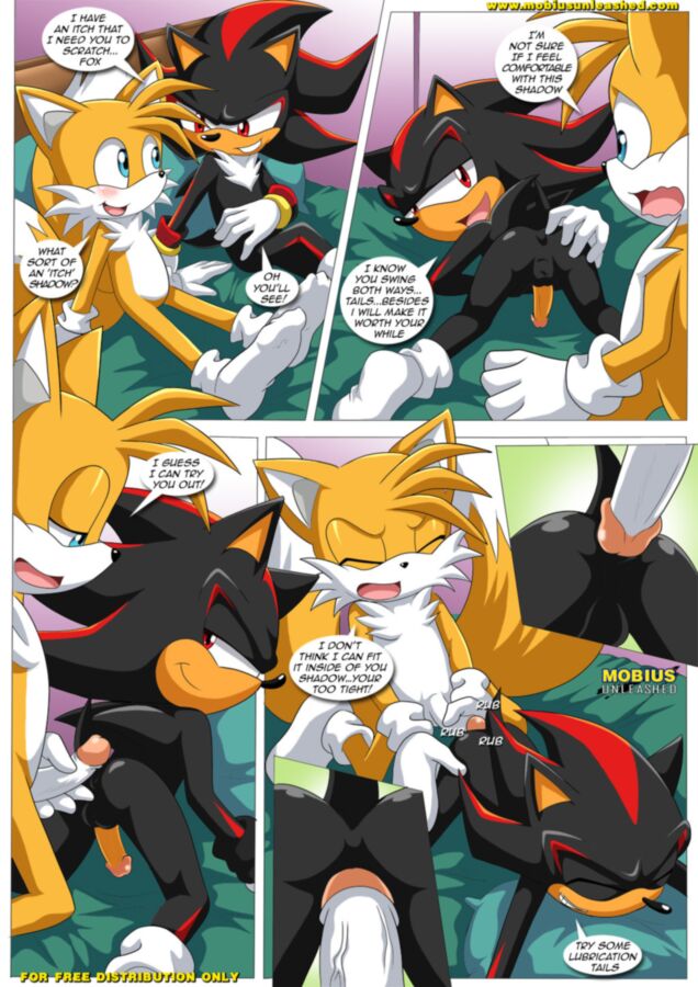 Free porn pics of Furry Sonic Gay Comic - Shadow and tails 2 of 12 pics