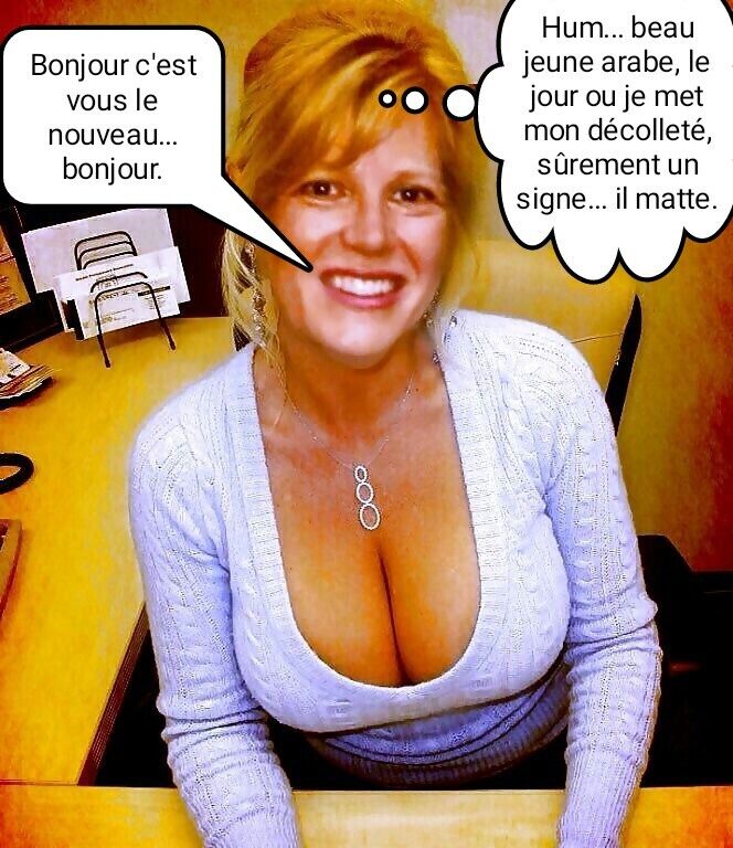 Free porn pics of french caption (Français) la secretaire kiff les arabes 5 of 5 pics