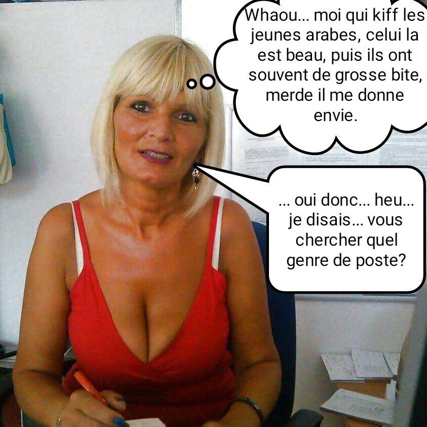 Free porn pics of french caption (Français) la secretaire kiff les arabes 4 of 5 pics