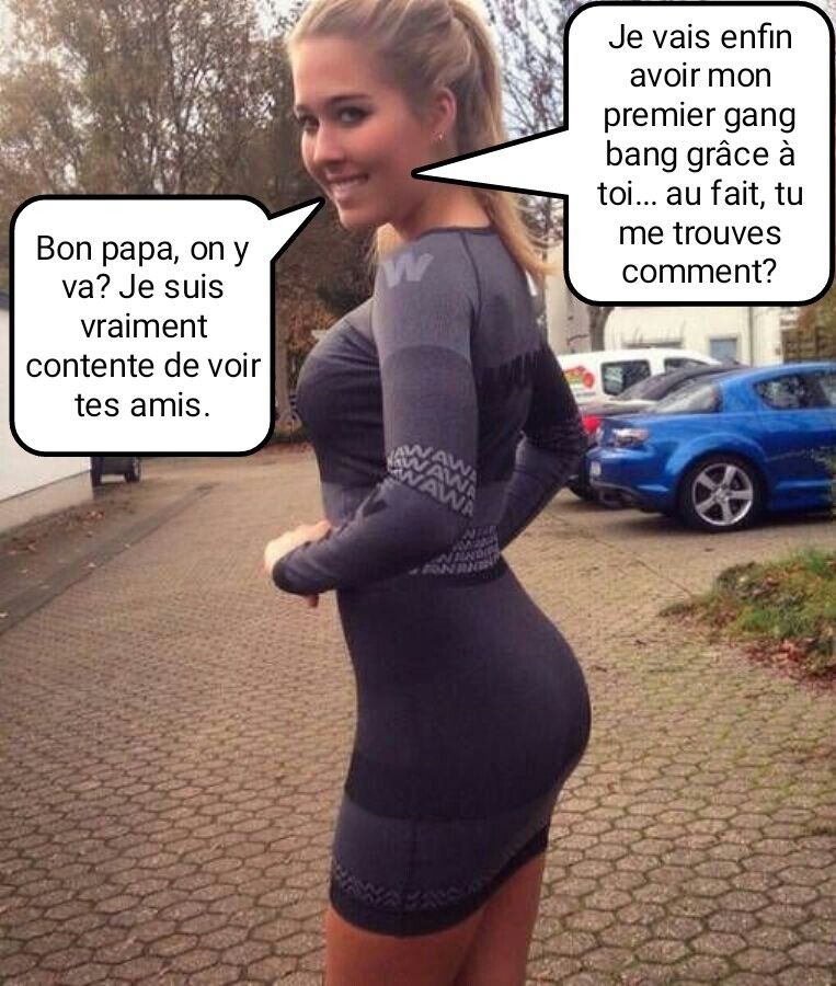 Free porn pics of french caption (Français inceste) papa, ses potes et moi. 5 of 5 pics