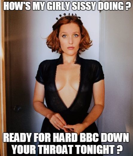 Free porn pics of Gillian Anderson sissy captions 4 of 12 pics