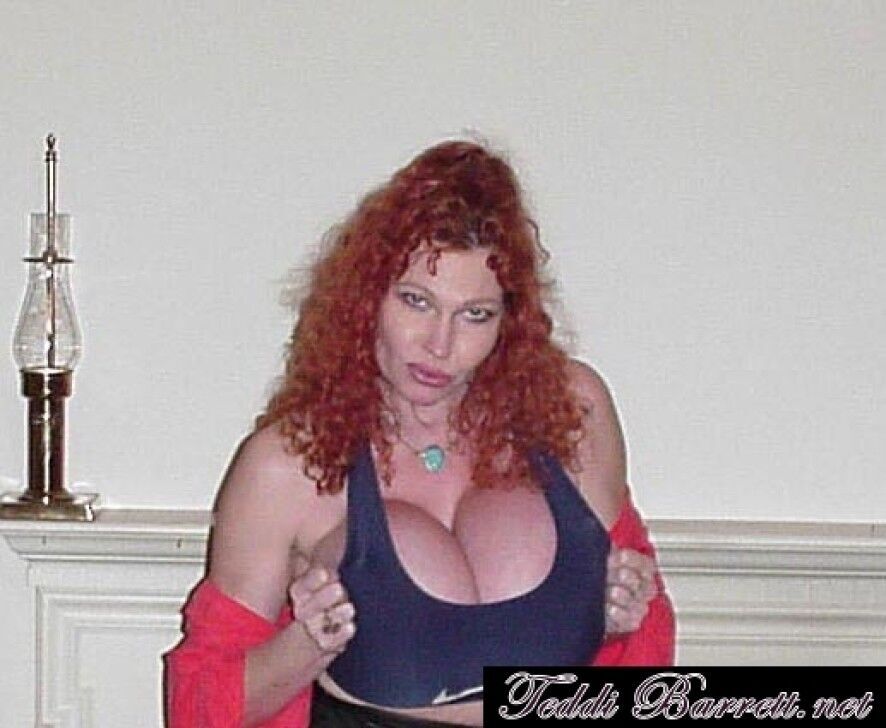 Free porn pics of Teddi Barrett black leather skirt & red top 10 of 43 pics