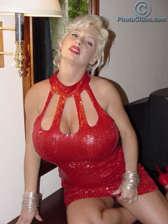Free porn pics of Sarenna Lee red dressi and heels 3 of 53 pics
