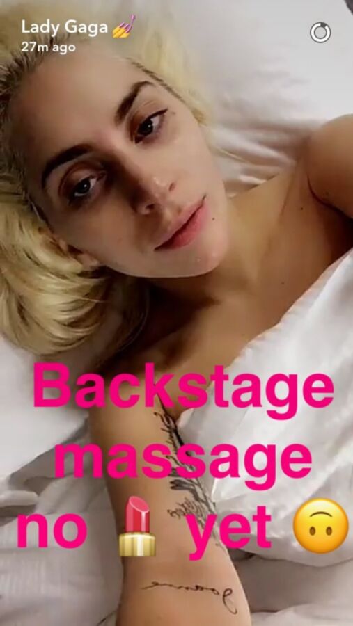 Free porn pics of Lady Gaga backstage at VS Fashion Show  3 of 3 pics