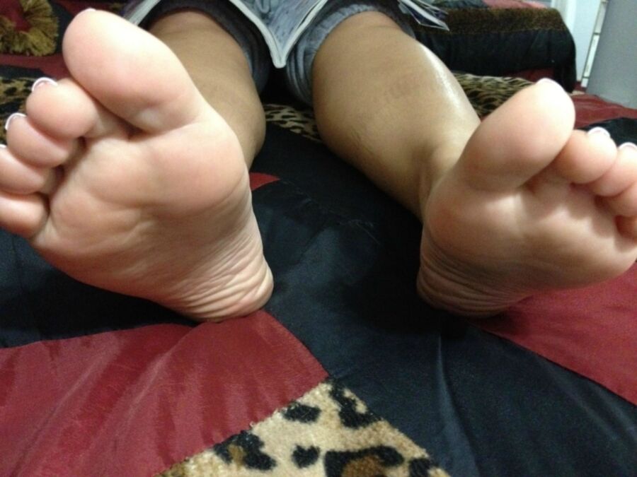 Free porn pics of CUBAN FEET TEASING IN BED 12 of 12 pics