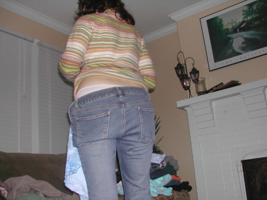 Free porn pics of Shy Wife Training -Laundry in the Nude - Big Bush 6 of 42 pics