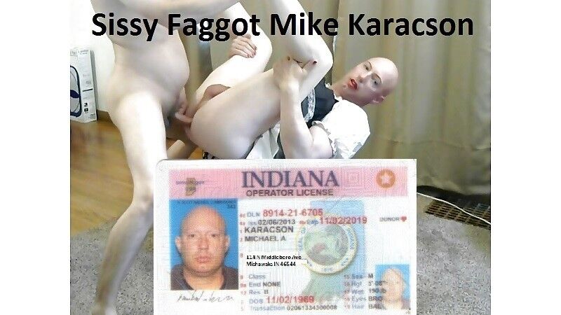 Free porn pics of Fag Sissy Mike Karacson receives anal bareback crossdressing 2 of 7 pics