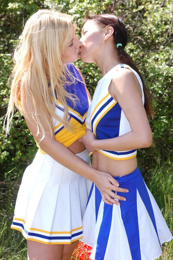 Free porn pics of Agnes and friend cheerleaders 17 of 122 pics