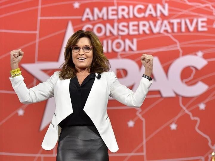 Free porn pics of Sarah Palin -  Sexy Tight Leather Skirt 13 of 16 pics
