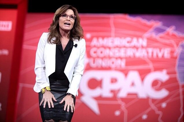 Free porn pics of Sarah Palin -  Sexy Tight Leather Skirt 12 of 16 pics