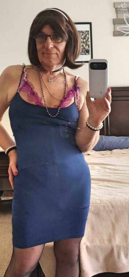 Free porn pics of Gurl in the Blue Dress 7 of 8 pics
