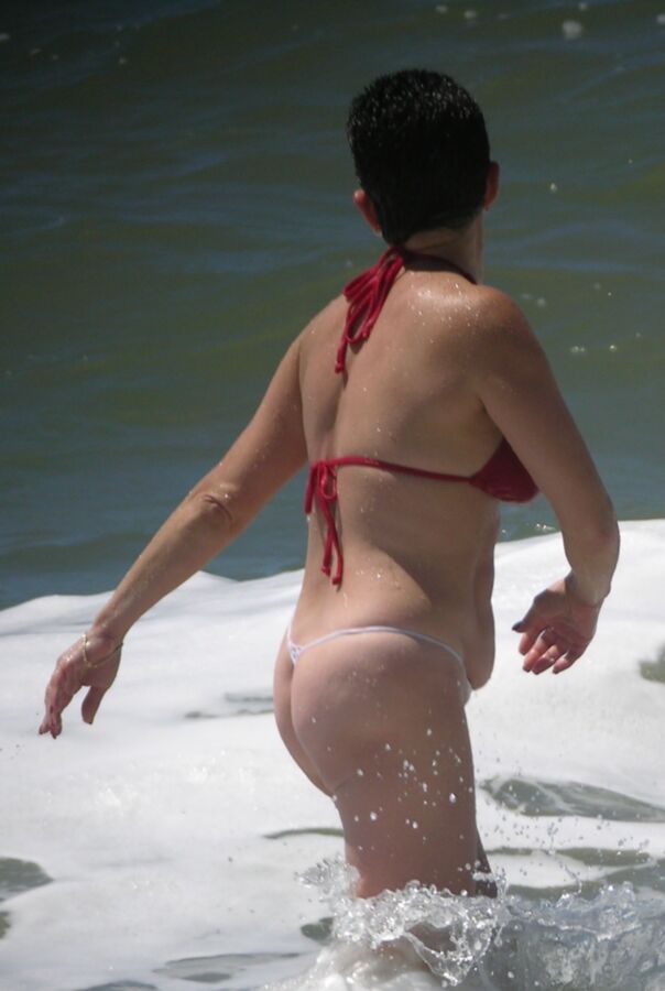 Free porn pics of Sexy Mom on a beach 1 of 19 pics