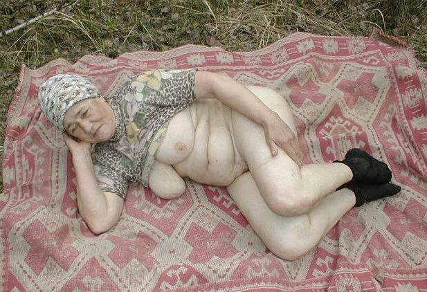 Great Granny Undresses In The Woods Mature Porn Photo