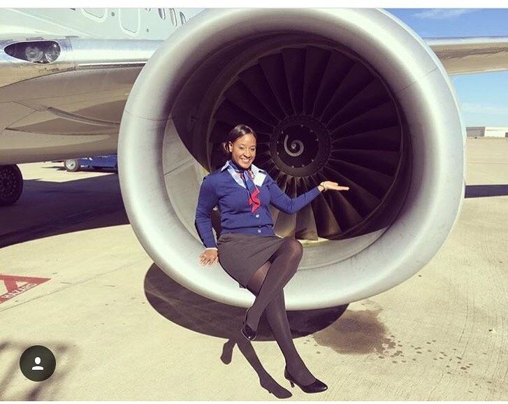 Free porn pics of Ebony Pantyhose Air Hostess 19 of 50 pics