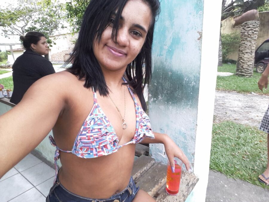 Free porn pics of Sexy Brazilian Bikini-top Teen 12 of 16 pics