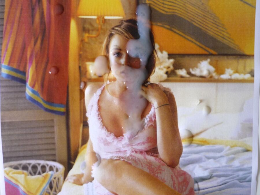 Free porn pics of Lindsay Lohan - Cum on her face 5 of 13 pics