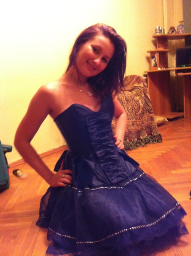 Free porn pics of Russian teen girl showing off in her new party dress 1 of 18 pics
