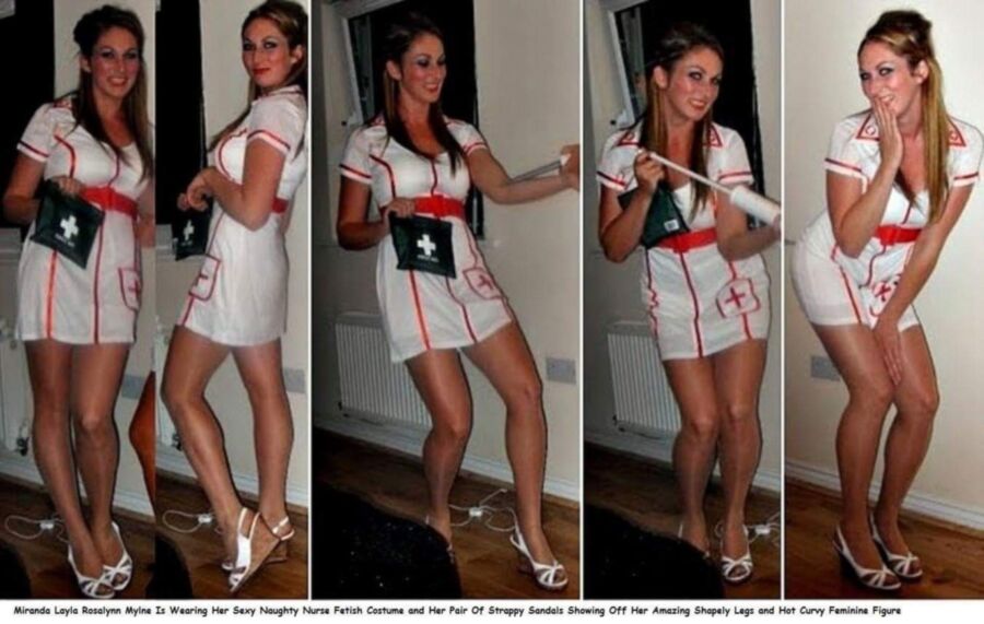 Free porn pics of Me in my fetish nurse uniform 6 of 14 pics