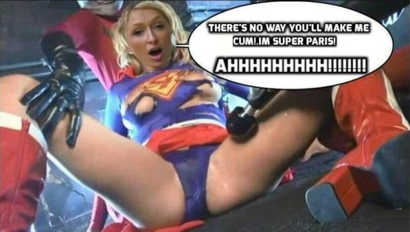 Free porn pics of celeb paris hilton as supergirl femdom caption peril distress 2 of 2 pics