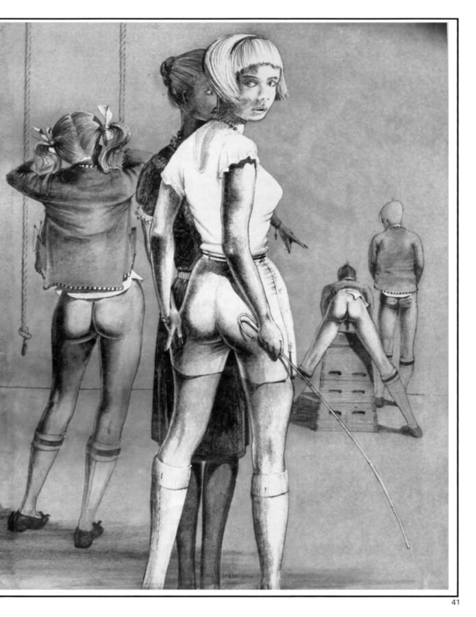 Free porn pics of Famous spanking drawings by Hans Braun 16 of 26 pics