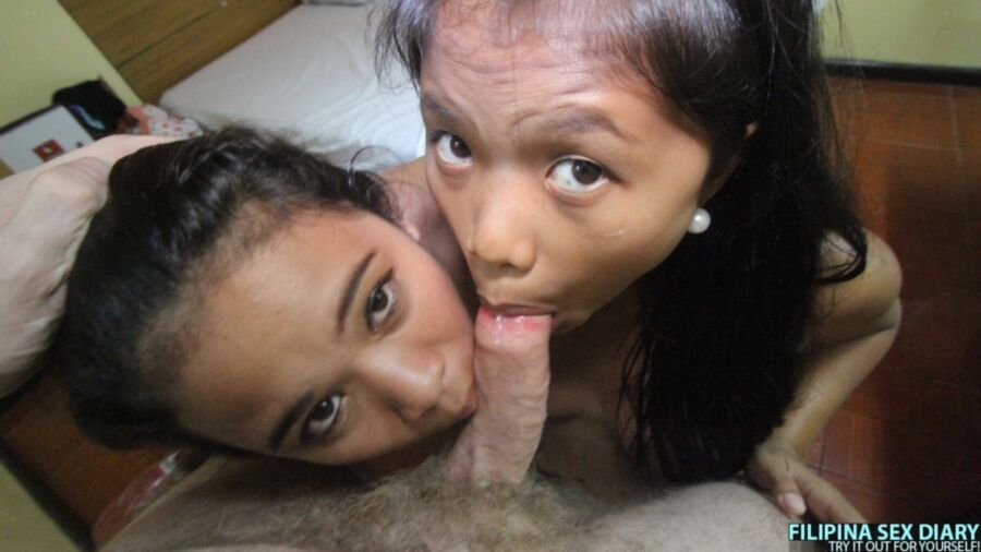 Free porn pics of Philippines - Why get just one hooker when you can have two? 7 of 11 pics