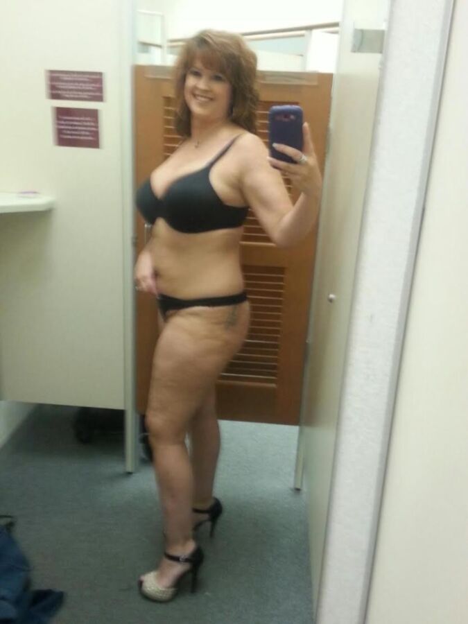 Free porn pics of BBW Wife Showing off Dressing Room 3 of 6 pics