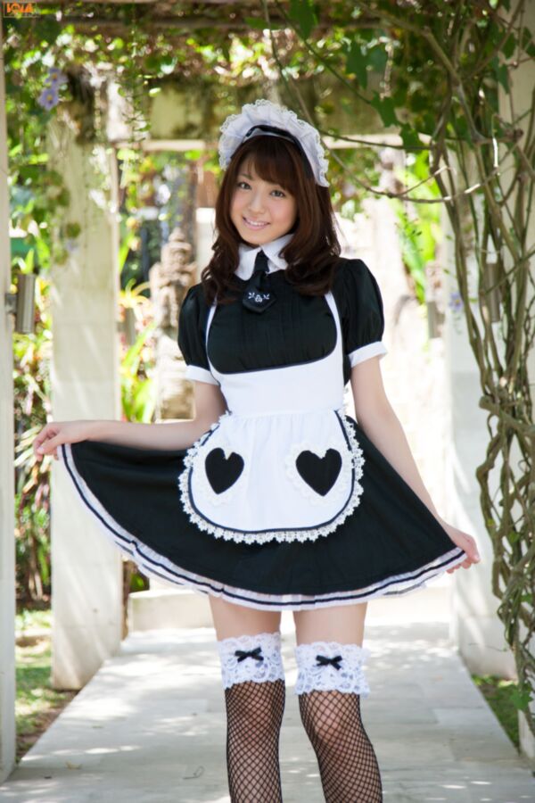 Free porn pics of Nakamura Shizuka teases us with her Maid outfits 1 of 29 pics