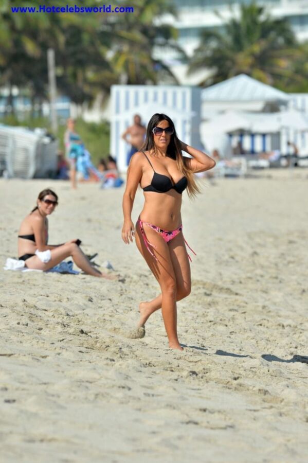 Free porn pics of Claudia Romani in a Tiny Bikini in Miami 23 of 63 pics