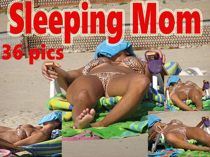 Free porn pics of Sleeping Mom on a beach 1 of 1 pics