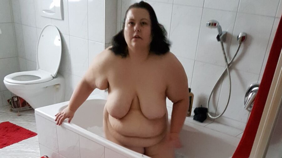POV chubby bathroom young