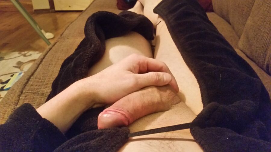 Free porn pics of Lazy day dick play  10 of 14 pics