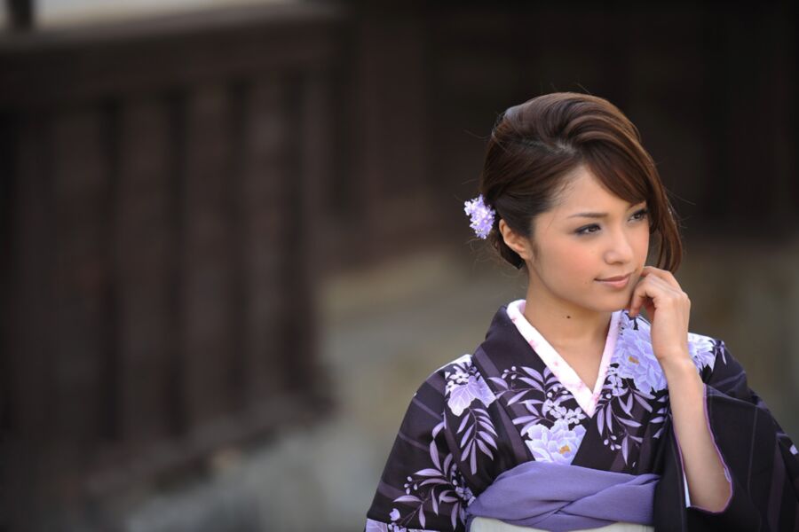 Free porn pics of Japanese Beauties - Mihiro K - Kimono 4 of 100 pics