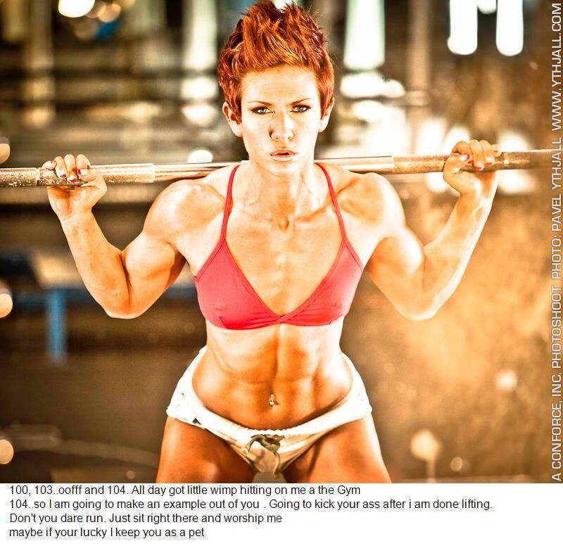 Free porn pics of Female bodybuilder captions 10 of 18 pics