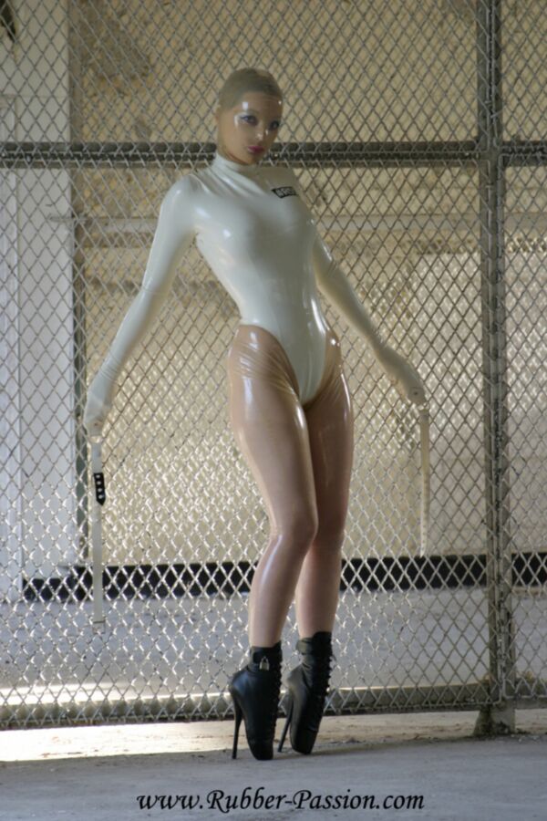 Free porn pics of Abandoned in latex straightjacket and ballet boots 6 of 46 pics