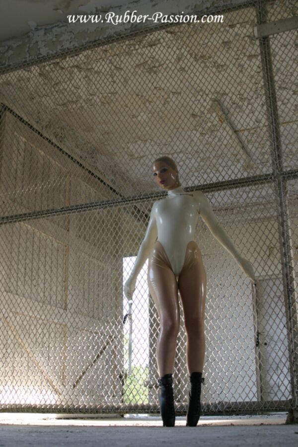 Free porn pics of Abandoned in latex straightjacket and ballet boots 7 of 46 pics