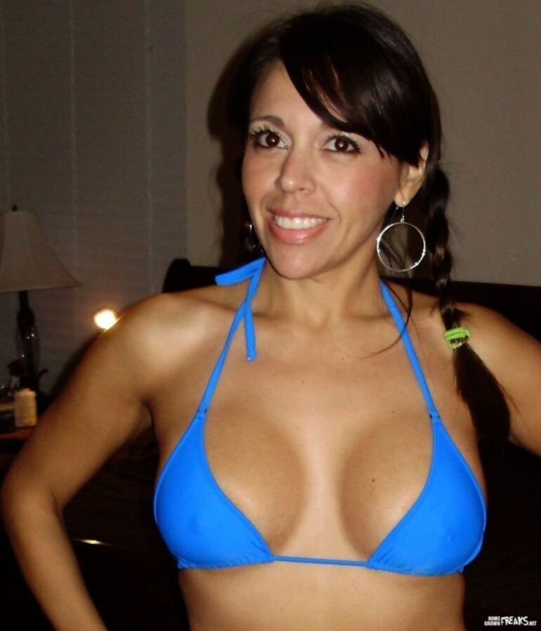 Free porn pics of Latina Blue Bikini 1 of 18 pics