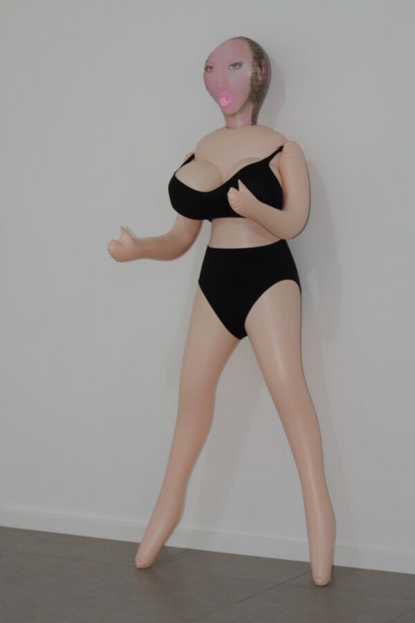 Free porn pics of Big tit doll in black panties bra and pantyhose 3 of 43 pics