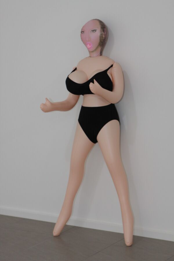 Free porn pics of Big tit doll in black panties bra and pantyhose 2 of 43 pics